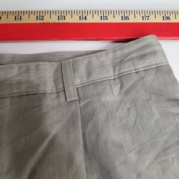 Savane Natural Mens Straight Leg Dress Pants Beige Mid Rise Pleated Cuffed 36/30 - Picture 7 of 10